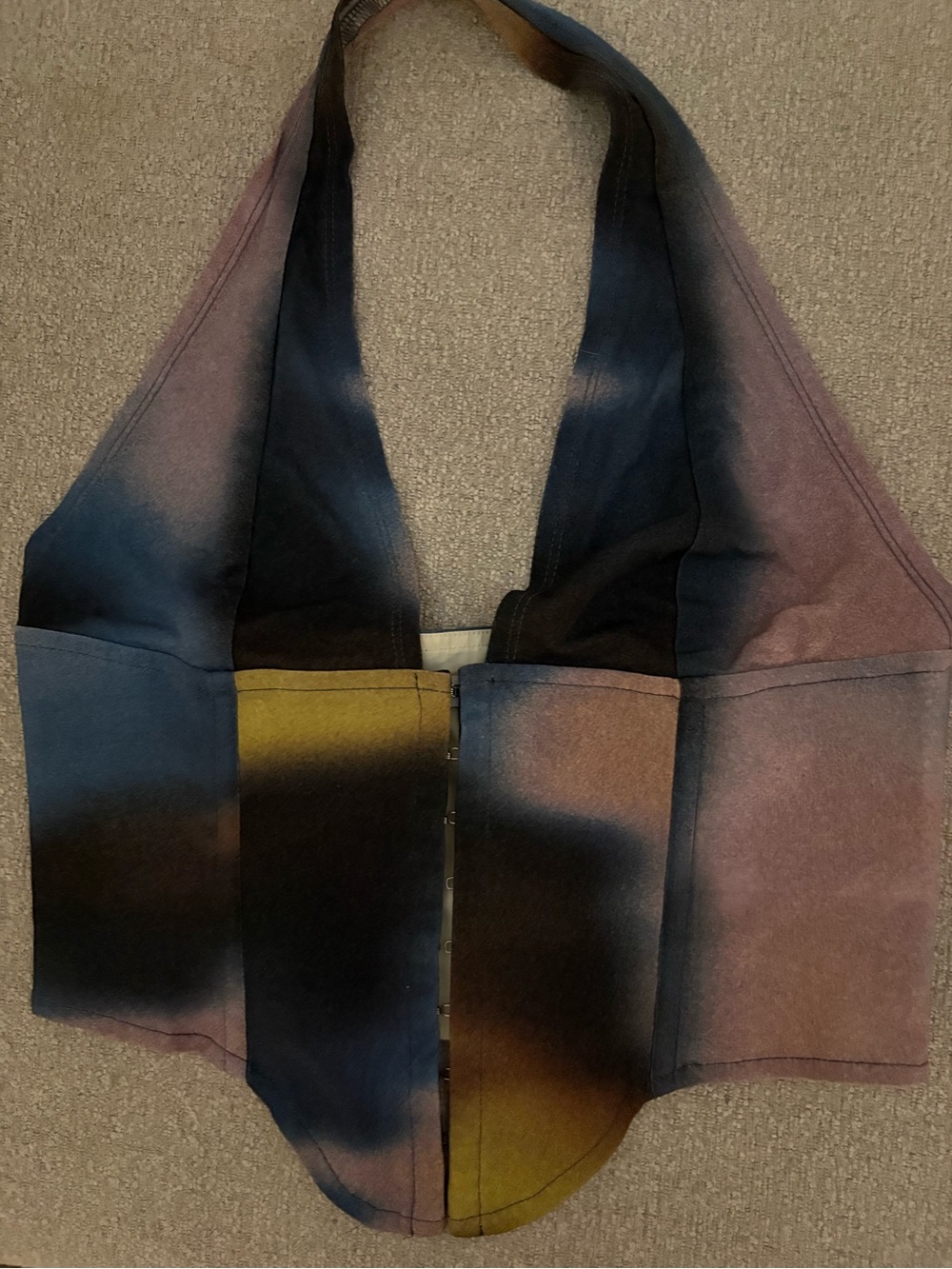 Miaou Multicolor Ombre Halter Corset Top